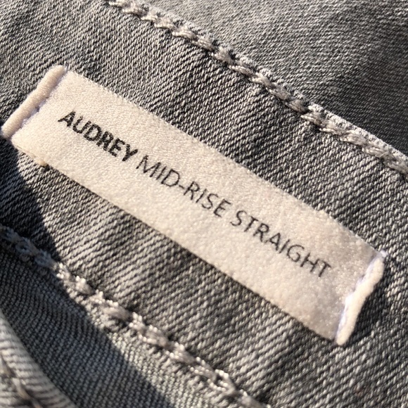 PREMIUM TRIBAL GRAY AUDREY MID-RISE STRAIGHT JEANS 12/31x29 ⭐️ - Picture 4 of 14